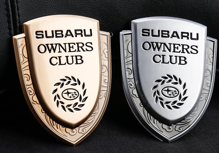 スバル フォレスター メタルカー ステッカー subaru owners club