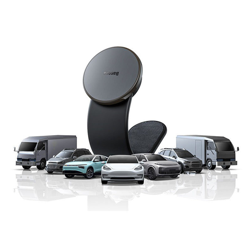 車載ワイヤレス充電器 LEDライト付き360度回転 安定性 粘着ゲル吸盤＆エアコン吹き出し口式兼用 片手操作 置くだけワイヤレス充電 スマホホルダー