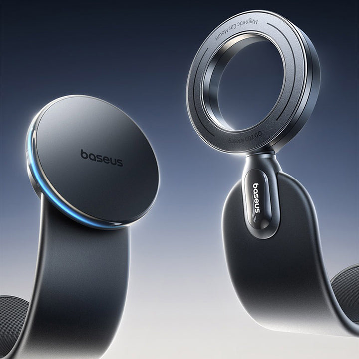 車載ワイヤレス充電器 LEDライト付き360度回転 安定性 粘着ゲル吸盤＆エアコン吹き出し口式兼用 片手操作 置くだけワイヤレス充電 スマホホルダー