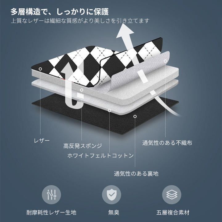 シートキックガード シートマット保護マット 軽自動車 傷汚れ 防止 アクセサリー 取り付け簡単 収納ポケット付き