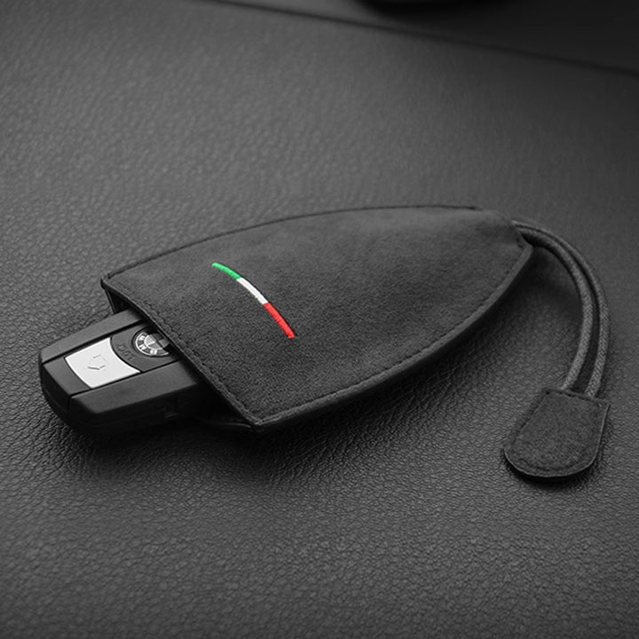 汎用 車キーケース 高級スエード 上品デザイン かわいい 傷 汚れ防止 高級 オシャレ キーホルダー