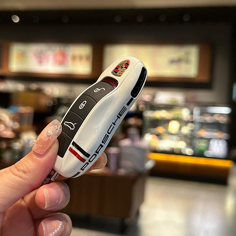 ポルシェPorsche専用キーケース オシャレ 高級感 全面保護 特別デザイン 多色キーカバー キーホルダー