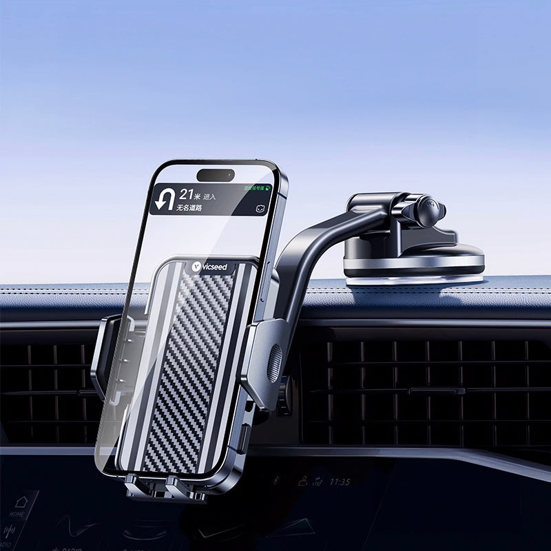 スマホホルダー　 車 スマホ　強力ゲル吸盤タイプ　片手操作 取り付け簡単 360度回転 多機種対応