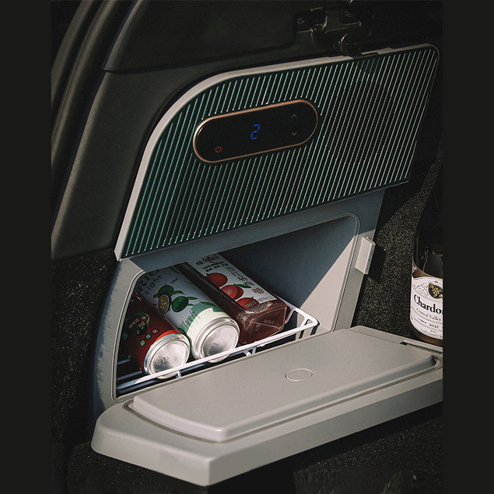 テスラModel Y用ミニ冷蔵庫 カーコンプレッサー 急速冷却 車中泊 キャンプ テスラモデルY専用設計