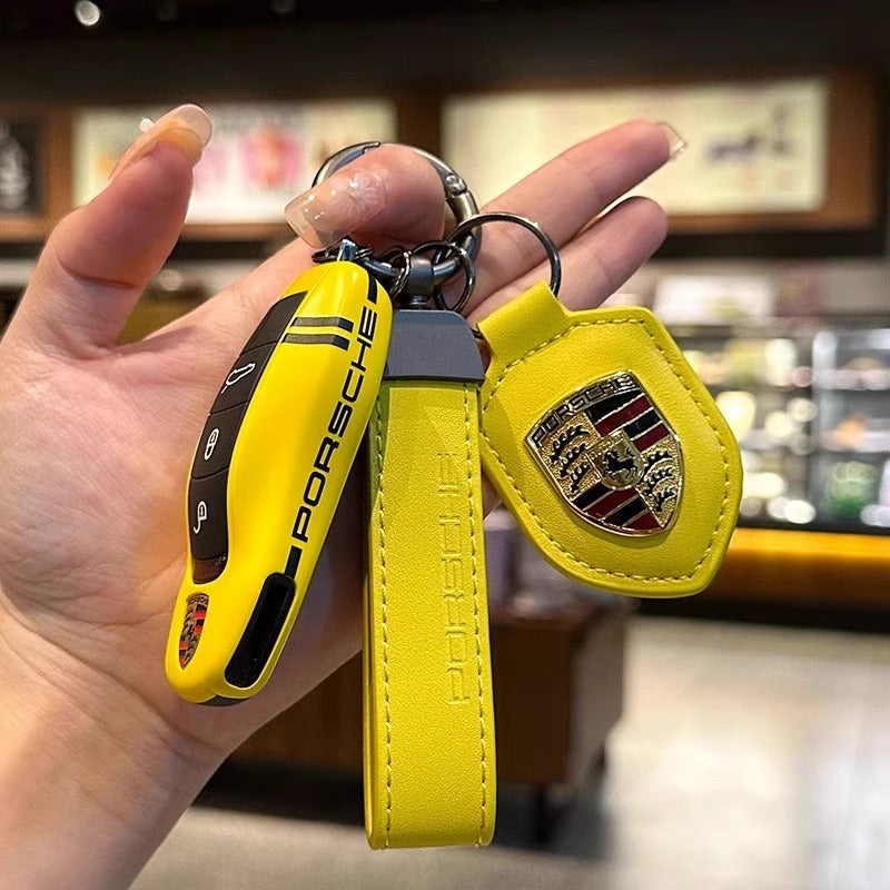 ポルシェPorsche専用キーケース オシャレ 高級感 全面保護 特別デザイン 多色キーカバー キーホルダー