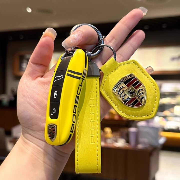 ポルシェPorsche専用キーケース オシャレ 高級感 全面保護 特別デザイン 多色キーカバー キーホルダー