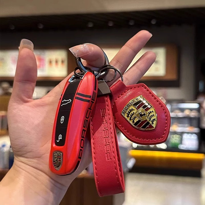 ポルシェPorsche専用キーケース オシャレ 高級感 全面保護 特別デザイン 多色キーカバー キーホルダー