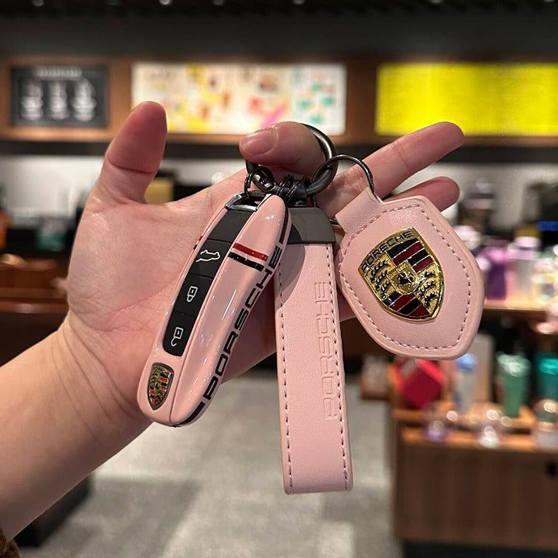 ポルシェPorsche専用キーケース オシャレ 高級感 全面保護 特別デザイン 多色キーカバー キーホルダー