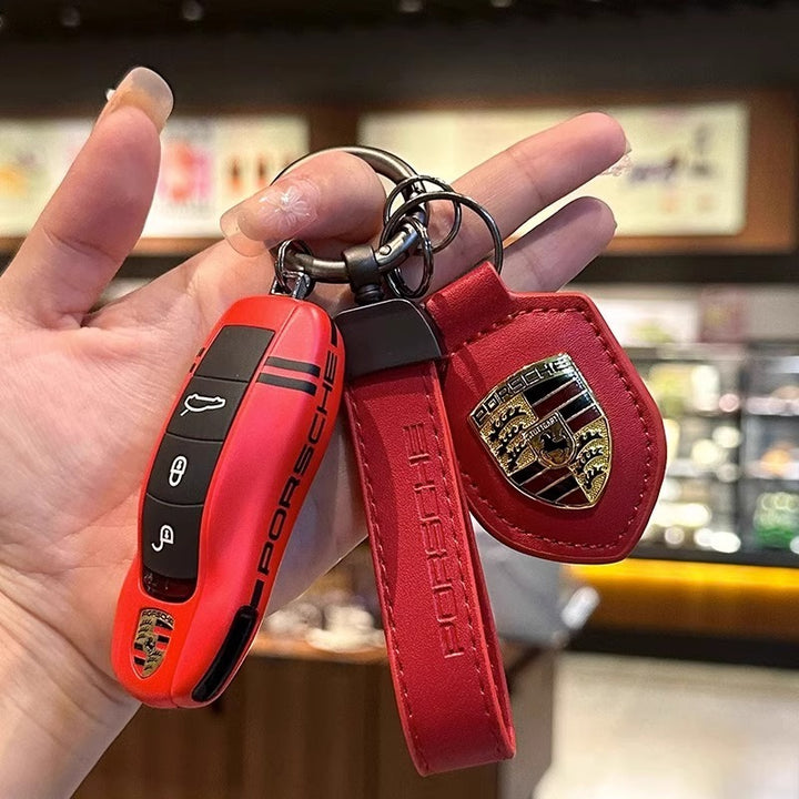 ポルシェPorsche専用キーケース オシャレ 高級感 全面保護 特別デザイン 多色キーカバー キーホルダー