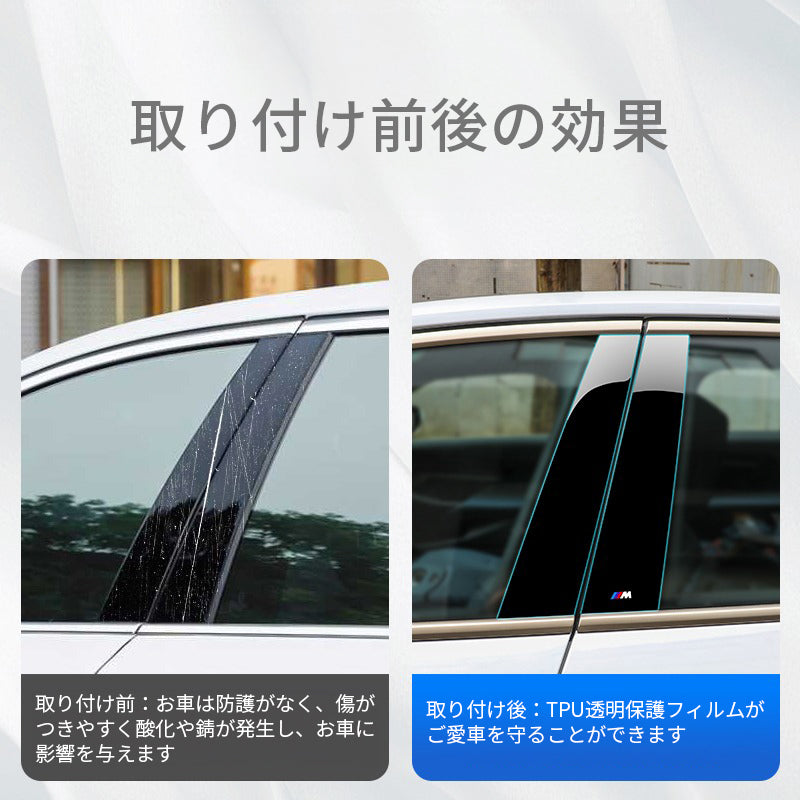 BMW 5シリーズ i5 24式 プロテクターフィルム 車用ドアフィルム 車包装フィルム チップ  傷 汚れ 防止 透明ベース