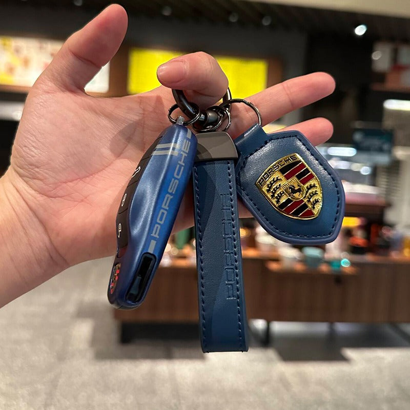 ポルシェPorsche専用キーケース オシャレ 高級感 全面保護 特別デザイン 多色キーカバー キーホルダー