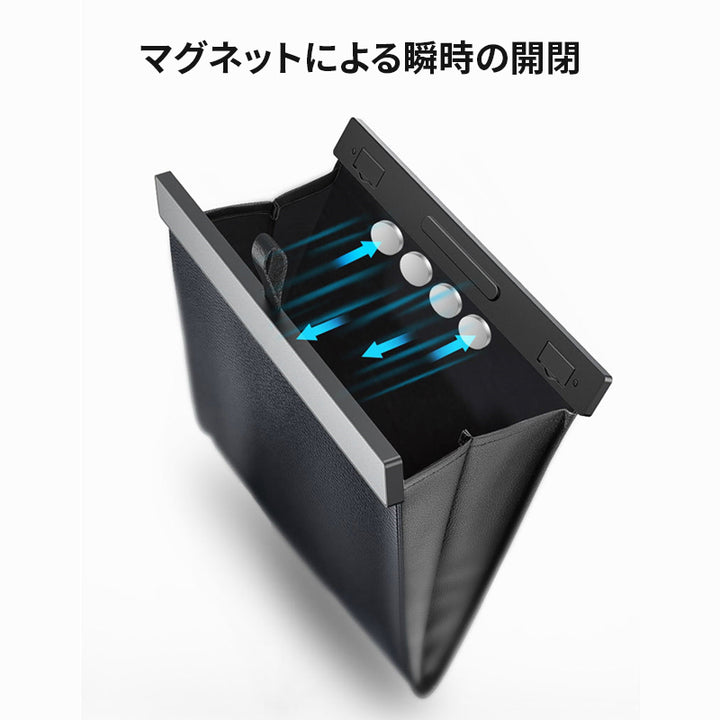 車用ゴミ箱 車載ごみ箱 小物入れ 吊り下げ 袋付き シートバックポケット 後部座席収納