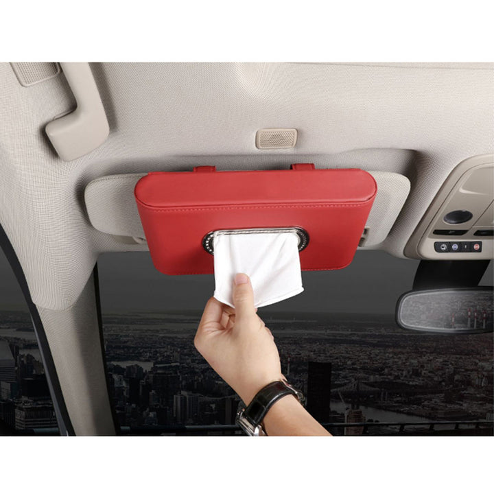 車用 ティッシュケース カバー カー 用品 アクセサリー PUレザー 革 箱 ティッシュ 取り付け簡単 車用品 家庭用便利グッズ 吊り下げ式 置き式