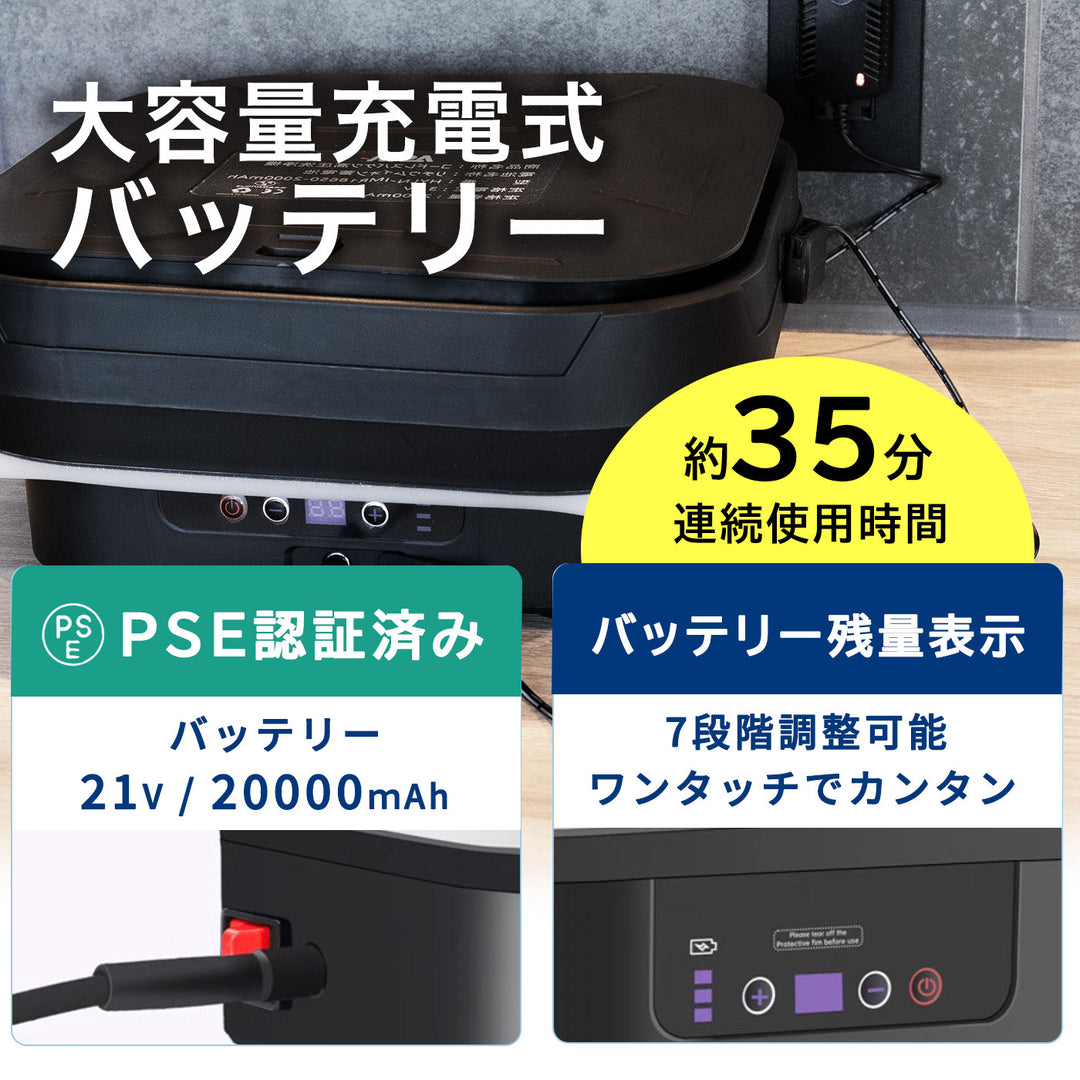 ASTA 高圧洗浄機 コードレス 充電式 洗車 PSE認証済み 13Lバケツ一体型 折りたたみ式 超軽量 キャスター付き 360度回転ノズル トリガーガン 蛇口接続アダプター ショートノズル フォームボトル キャスター付属 水道接続不要 多機能コンパクト収納