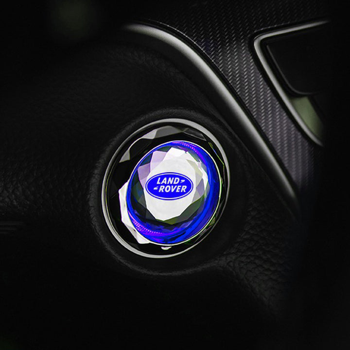 プッシュスタートボタンステッカーワンボタンスタートカバー車用装飾 スイッチキー保護カバー粘着式自動車内装アクセサリー