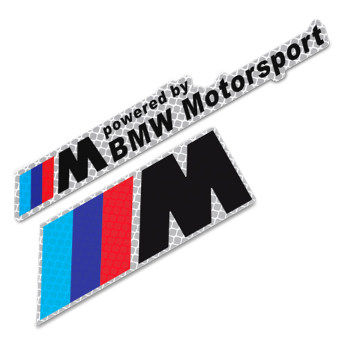 BMWM標準反射ステッカーBMWMotorsportカーステッカーリアテールロゴ修正サイド標準ステッカー