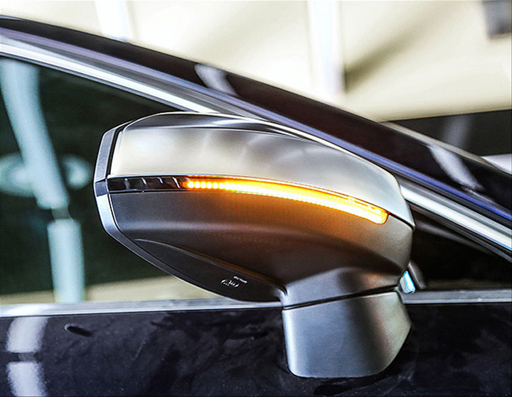 アウディバックミラーウインカーaudiの流れる点灯LEDドアミラーウインカー