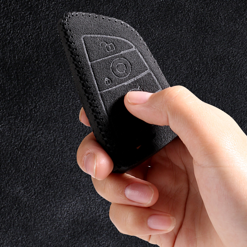 BMW車用 キーカバー キーホルダー Alcantara スエード素材  3シリーズ6シリーズ7シリーズX1 X2 X3 X5 X6 X7 手触れよい 高級感 高品質 柔らかい 耐摩耗性