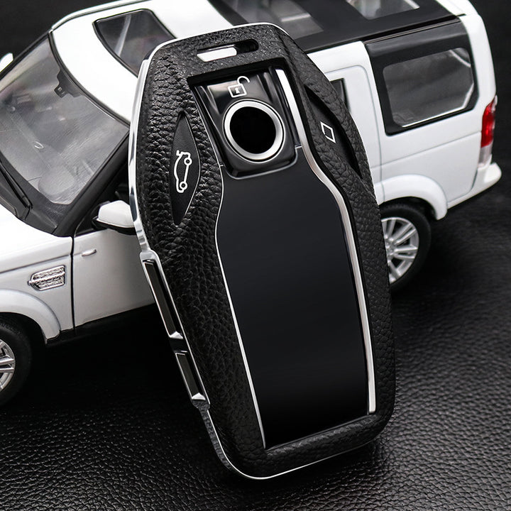 BMW専用キーケース 6/7シリーズ スマート液晶パネル 極上素材 オシャレ 全面保護  キーカバー