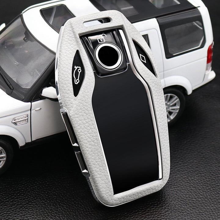 BMW専用キーケース 6/7シリーズ スマート液晶パネル 極上素材 オシャレ 全面保護  キーカバー