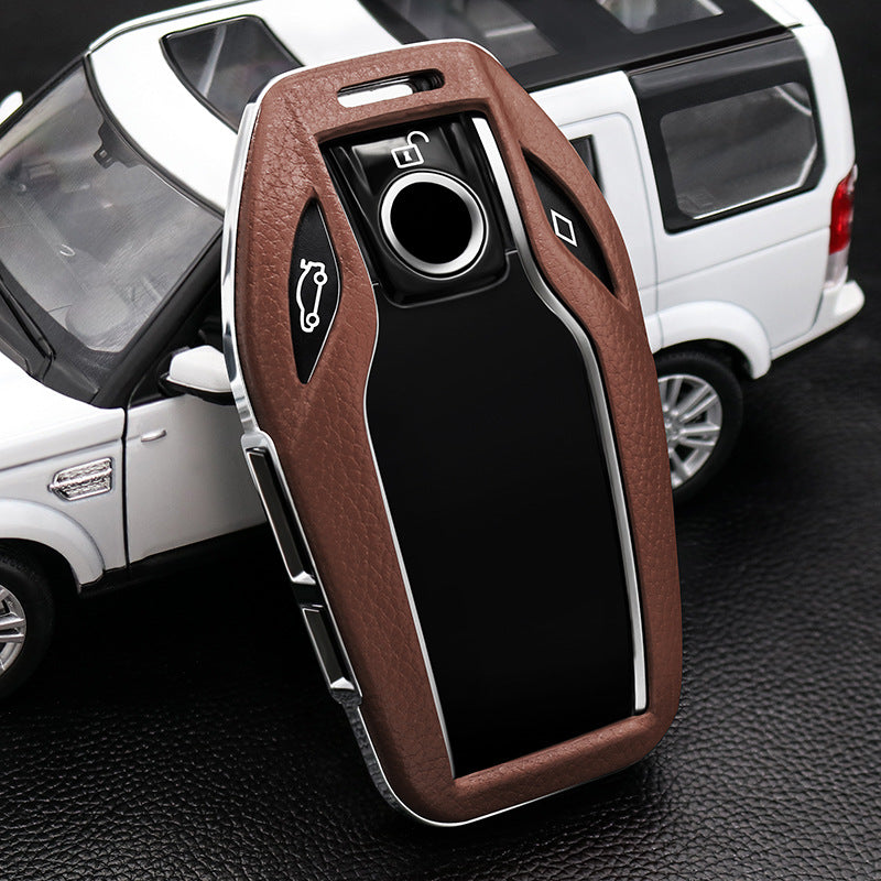 BMW専用キーケース 6/7シリーズ スマート液晶パネル 極上素材 オシャレ 全面保護  キーカバー
