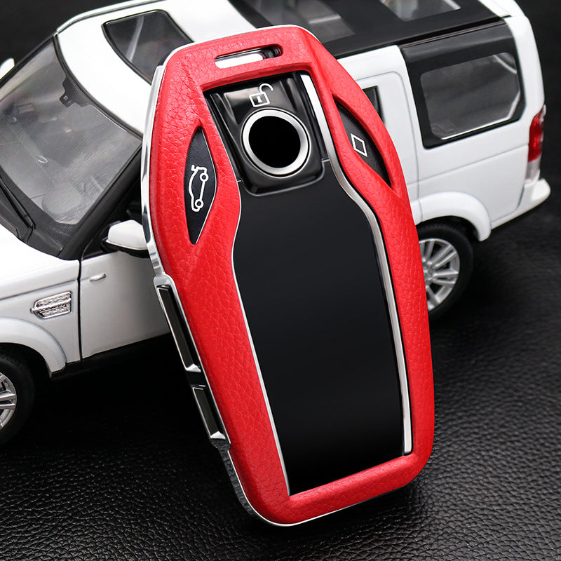 BMW専用キーケース 6/7シリーズ スマート液晶パネル 極上素材 オシャレ 全面保護  キーカバー