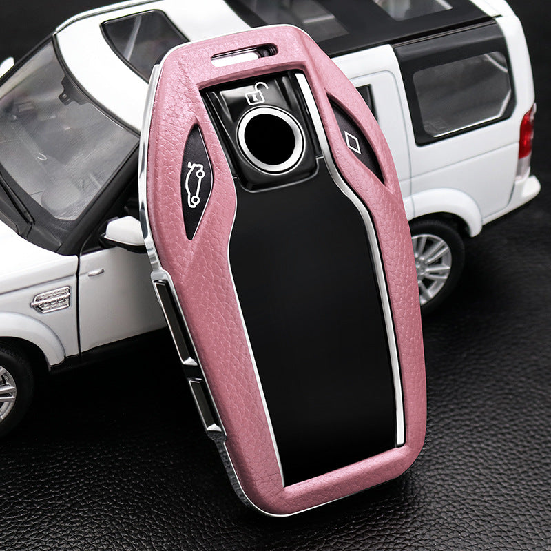 BMW専用キーケース 6/7シリーズ スマート液晶パネル 極上素材 オシャレ 全面保護  キーカバー