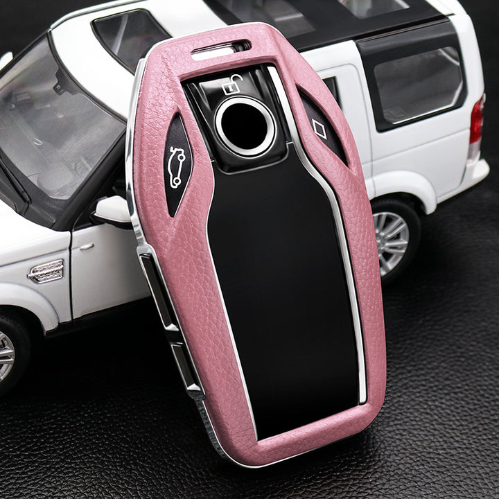 BMW専用キーケース 6/7シリーズ スマート液晶パネル 極上素材 オシャレ 全面保護  キーカバー