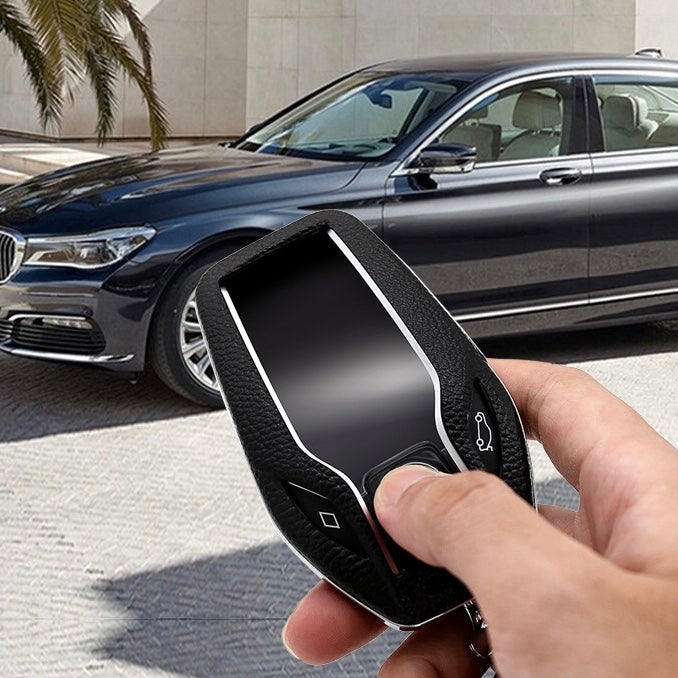 BMW専用キーケース 6/7シリーズ スマート液晶パネル 極上素材 オシャレ 全面保護  キーカバー