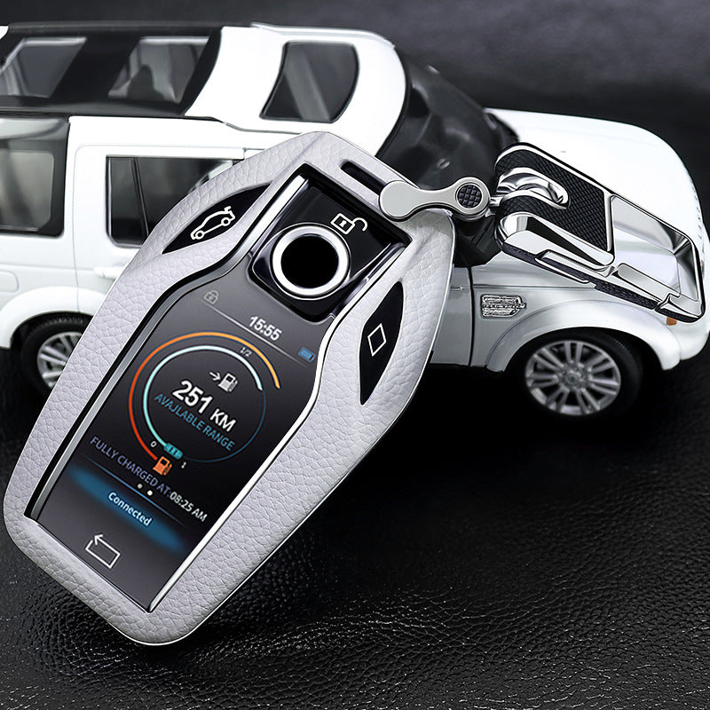 BMW専用キーケース 6/7シリーズ スマート液晶パネル 極上素材 オシャレ 全面保護  キーカバー