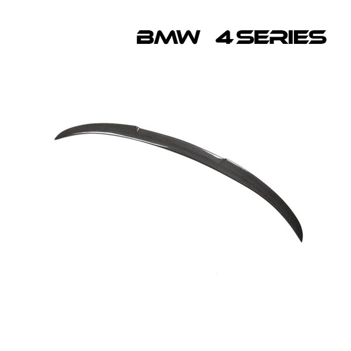 リアスポイラー BMW 4シリーズ  13-20年式 カーボンファイバー 貼り付け装着