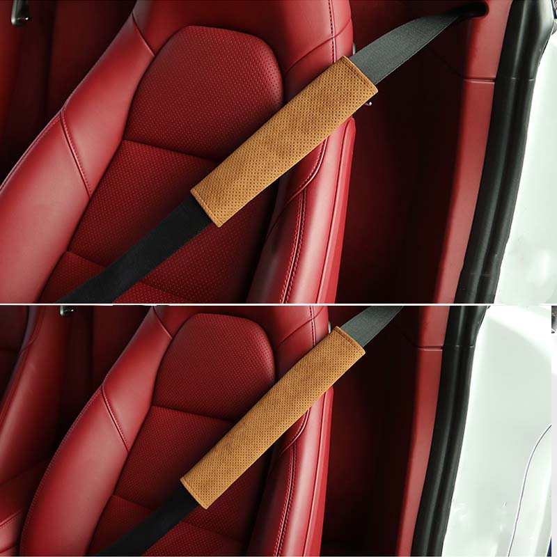 通気シートベルトカバー  高品質 シンブル 滑り止め 保護  肩当てパッド 圧迫感軽減