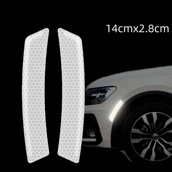 3M 車用 ドアハンドルプロテクター 蛍光 ミラーバンパー 反射ステッカー 保護フィルム