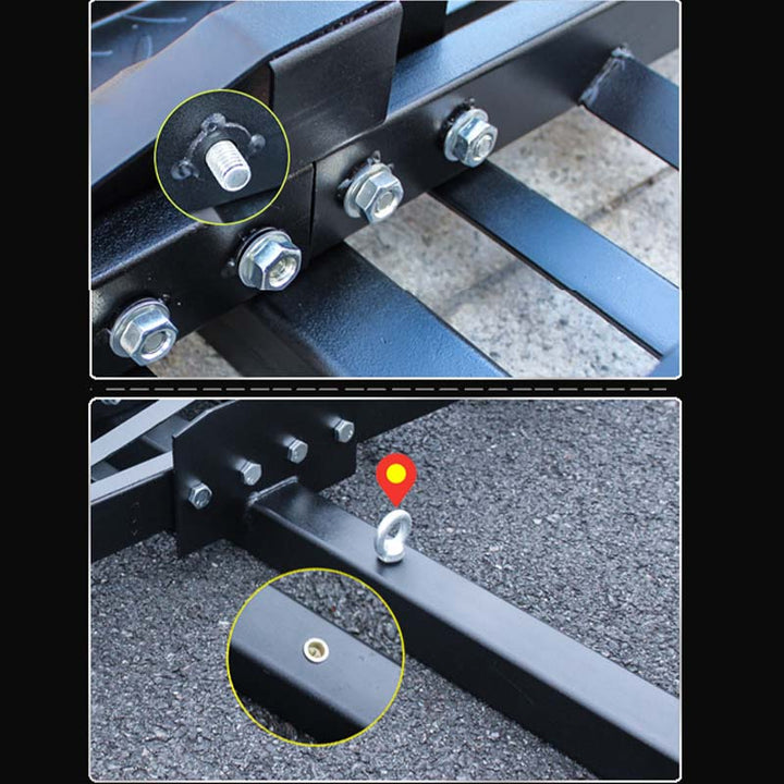 車用オートバイラック リアドア用 耐荷重強 取付簡単 安定 ヒッチ付き モーターサイクルキャリア