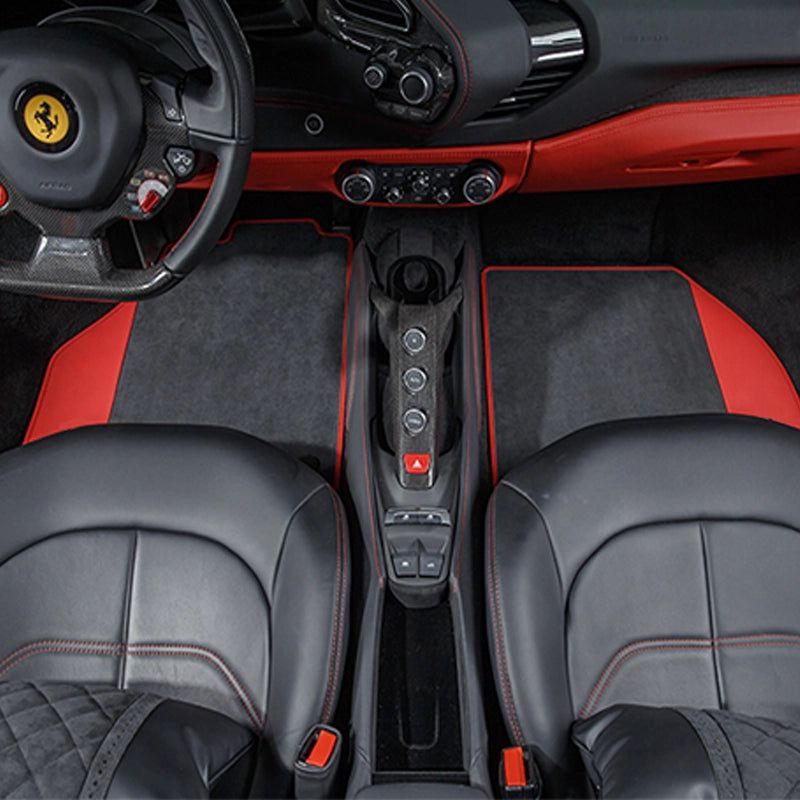 フェラーリ 488 上品 Justfit保証 最上級フロアマット 左右ハンドル対応 掃除簡単 清潔