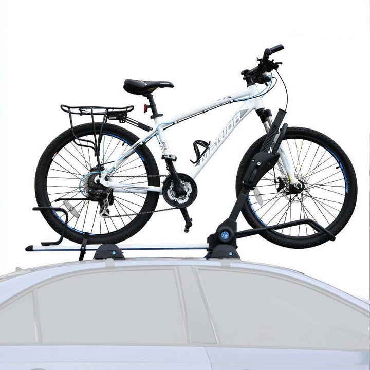 ルーフ自転車ラック 高級合金 四重固定 使いやすい ダブル盗難対策 サイクルキャリア