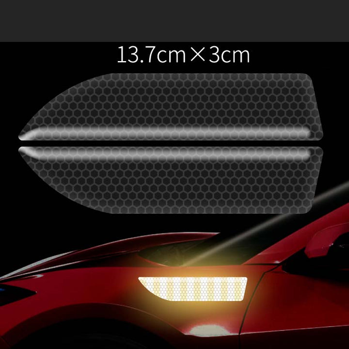3M 車用 ドアハンドルプロテクター 蛍光 ミラーバンパー 反射ステッカー 保護フィルム