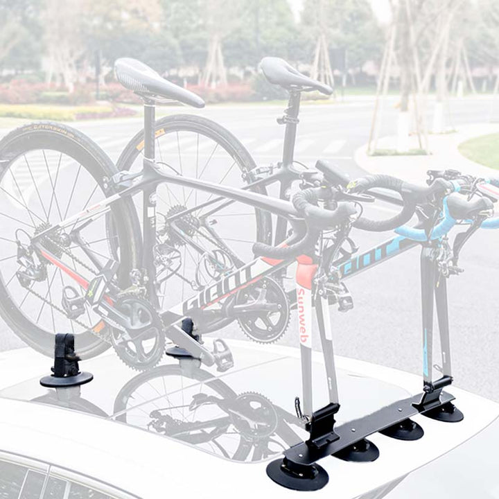 ルーフ自転車ラック 吸盤式 全車種対応 軽量 使いやすい 安定 多色 おしゃれ サイクルキャリア