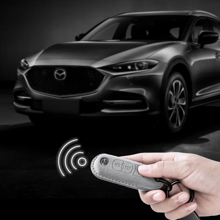 Mazdaマツダ専用キーケース 贅沢スエード 全面保護 高級触感キーカバー キーホルダー