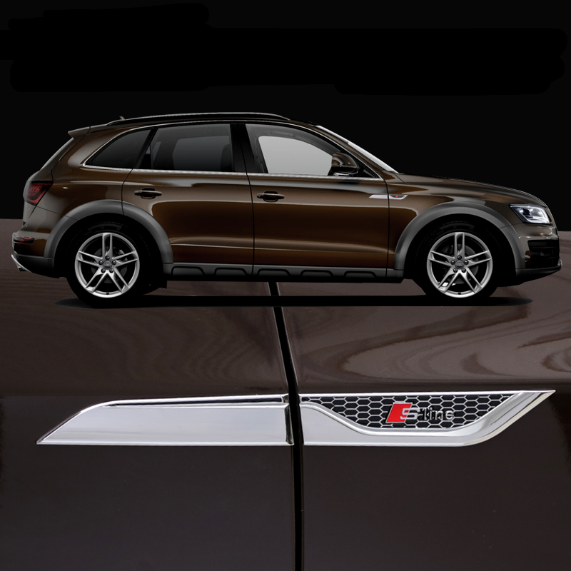 アウディaudiフェンダーステッカーA3 / A4L / A6L / Q3 / Q5L / Q7 / Q2Lデコラティブカーステッカー