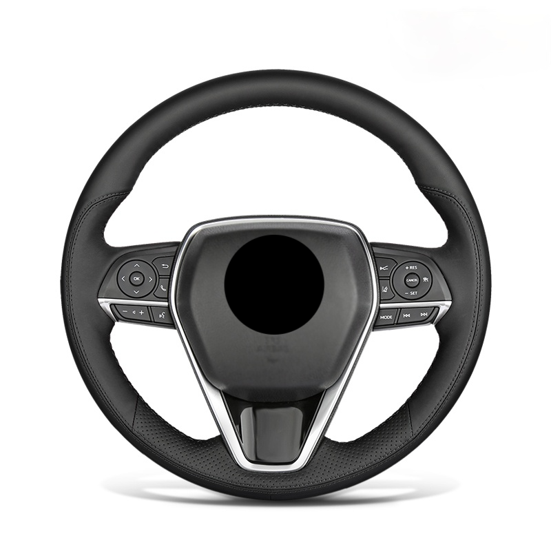 TOYOTA トヨタ 本革 編み込み式 ハンドルカバー フィット感抜群 手触れよし