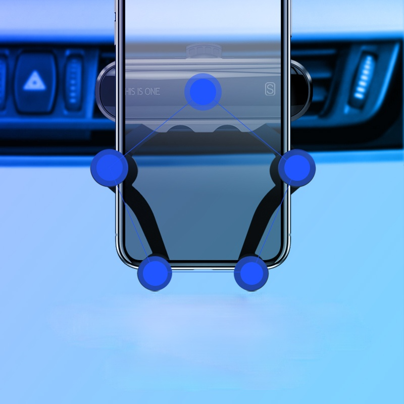 車載スマホホルダー スマホホルダー 重力式自動開閉 エアコン吹き出し口用 シンプル