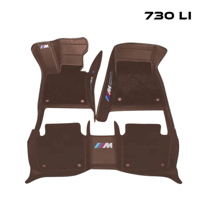 BMW 730Li Justfit保証 左右ハンドル 社外品 最上級 二重構造立体カーマット 掃除簡単 張替え