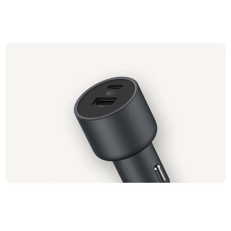 XIAOMI 36W 12V・24V カーチャージャー 急速充電 QC3.0 LEDライト コンパクト 車載充電器