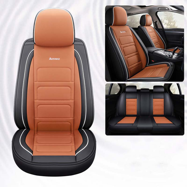 おしゃれ 汎用シートカバー クッション付き 6色レザー 防水防汚 耐久性 軽/普自動車 SUV