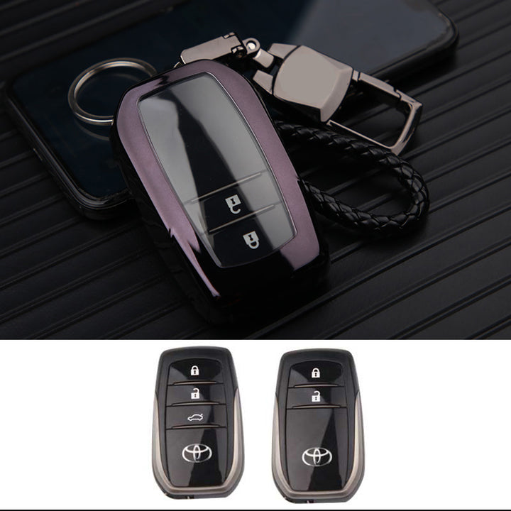 TOYOTA 車用 キーケース キーカバー 高級感 TPU 耐摩耗 軽量 鍵を保護 汚れ&滑り＆傷防止