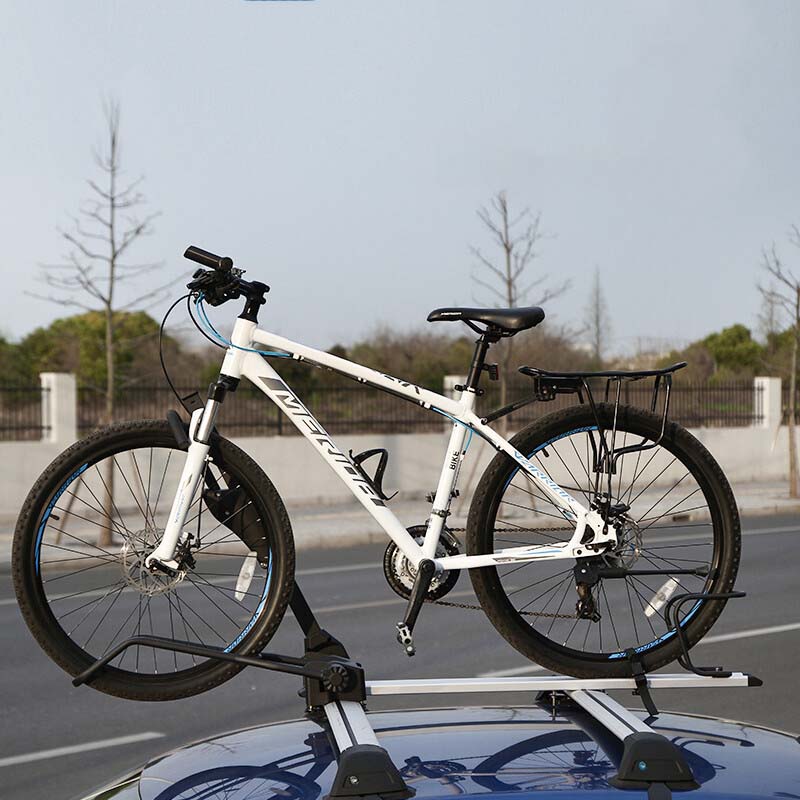 ルーフ自転車ラック 高級合金 四重固定 使いやすい ダブル盗難対策 サイクルキャリア