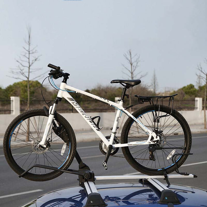 ルーフ自転車ラック 高級合金 四重固定 使いやすい ダブル盗難対策 サイクルキャリア