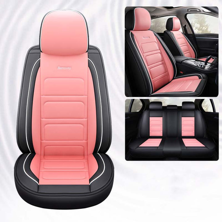 おしゃれ 汎用シートカバー クッション付き 6色レザー 防水防汚 耐久性 軽/普自動車 SUV