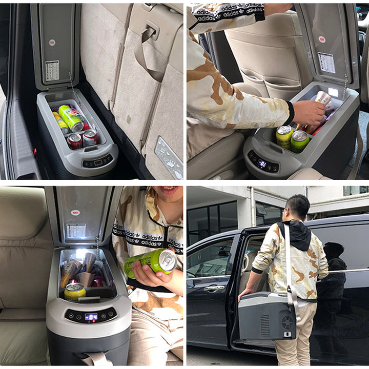 車載クーラーボックス 釣り 肩かけベルト -18℃～10℃ 冷凍冷蔵庫 車中泊 キャンプ 家庭用